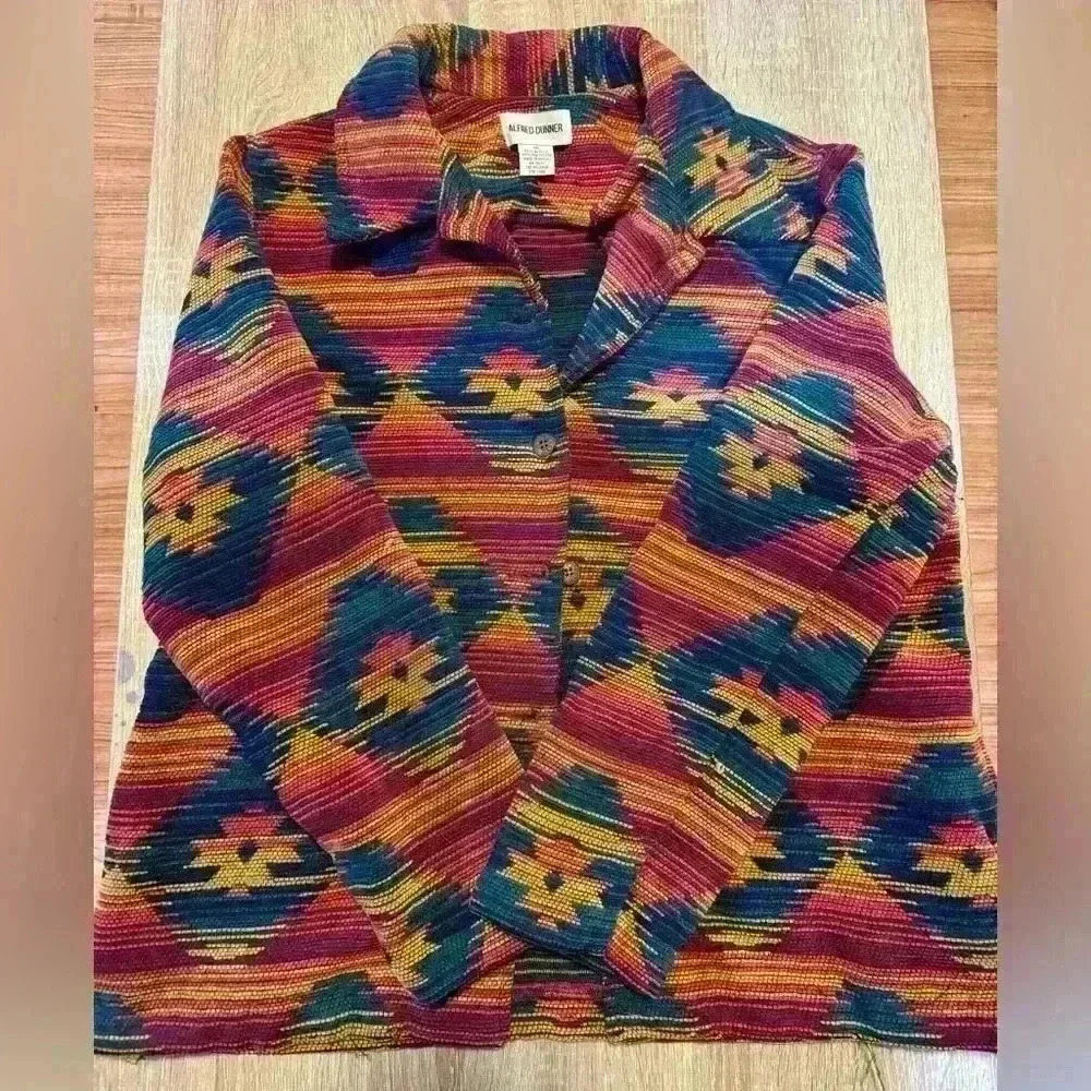 Alfred Dunner Vintage Aztec Jacket